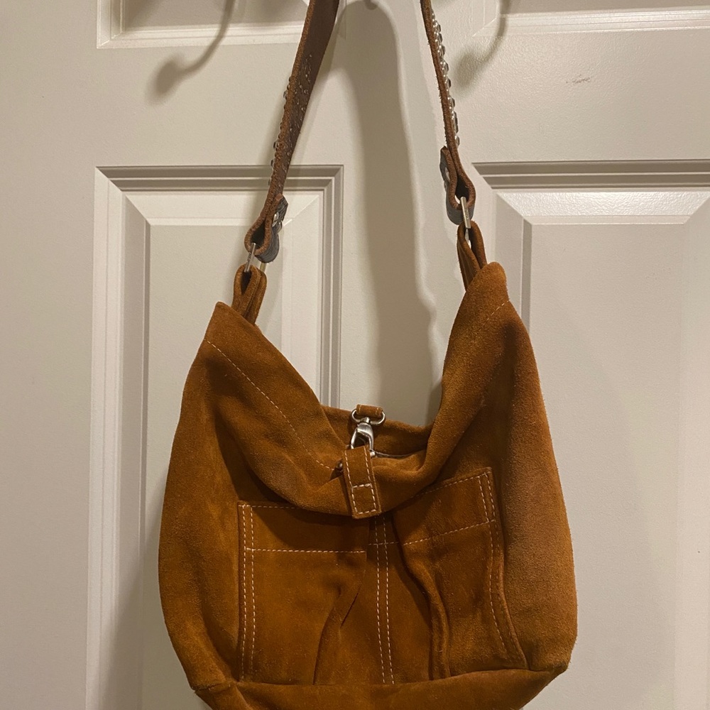 Tylie Malibu Suede Brown Handbag